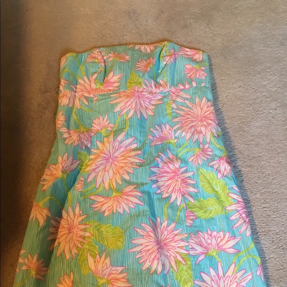 Lilly Pulitzer strapless dress—Size 4